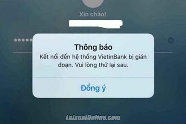 App Vietinbank bị lỗi đăng nhập