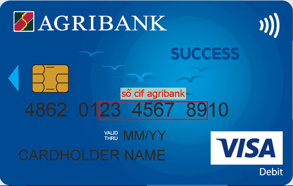 Tra cứu số CIF Agribank trên thẻ ATM